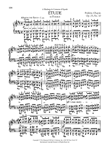 Etude in B minor, Op. 25, No. 10 