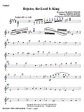 Rejoice, The Lord Is King - Violin 1