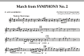 March from Symphony No. 2 - Eb Alto Saxophone 1