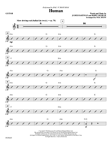 Human (arr. Mac Huff) - Guitar 