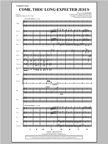 Come, Thou Long-Expected Jesus (from Carols For Choir And Congregation) - Score 