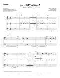 Mary, Did You Know? (with "Let All Mortal Flesh Keep Silence") - Percussion