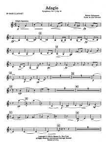 Adagio Symphony No. 2, Op. 61 - Bb Bass Clarinet 