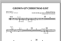 Grown Up Christmas List (with Optional Vocal Solo) - Percussion 2