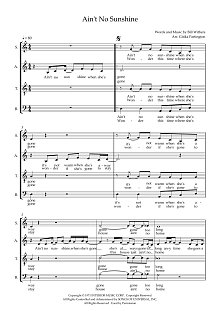 Ain't No Sunshine (arr. Gitika Partington) 