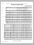 For The Lord Is Good - Full Score