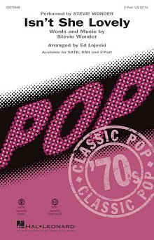 Isn't She Lovely (arr. Ed Lojeski) 