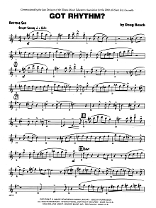 Got Rhythm? - Eb Baritone Saxophone 