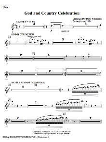 God And Country Celebration (Medley) - Oboe 