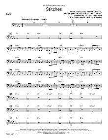 Stitches (arr. Jacob Narverud) - Bass 