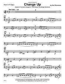 Change Up (based on I Got Rhythm by George Gershwin) - Horn in F 