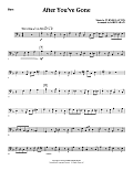 After You've Gone (from One Mo' Time) (arr. Kirby Shaw) - Bass