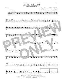 One Note Samba (Samba De Uma Nota So) 