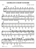 Georgian Court Fanfare - Piano