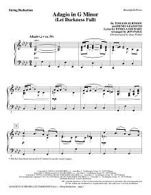 Adagio In G Minor (Let Darkness Fall) - Keyboard String Reduction 