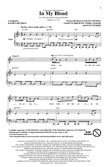 In My Blood (arr. Jacob Narverud) 