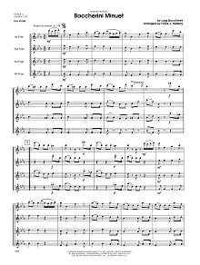 Boccherini Minuet - Full Score 