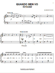 Quando Men Vo (Mussetta's Waltz) 