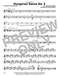 Hungarian Dance No. 5 - Eb Baritone Saxophone
