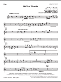 O Give Thanks - Flute