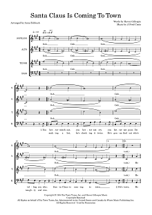 Santa Claus Is Coming To Town (arr. Anna Tabbush) 