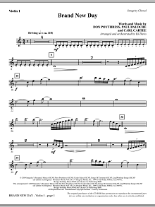Brand New Day - Violin 1 