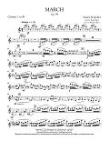 March, Op. 99 - Bb Clarinet 1