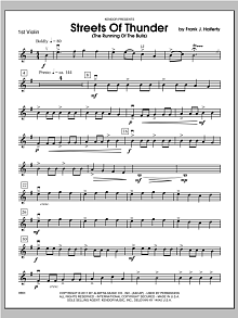 Streets Of Thunder (The Running Of The Bulls) - Violin 1 