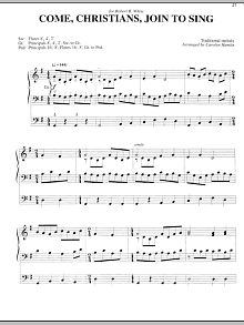 Come, Christians, Join To Sing 