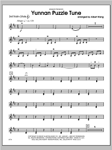 Yunnan Puzzle Tune - Violin 3 