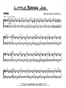 Little Brown Jug - Piano 