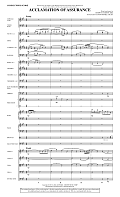 Acclamation of Assurance - Score