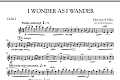 I Wonder As I Wander - Violin 1