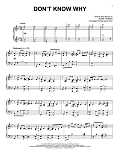 Don't Know Why (arr. Marianne Kim)