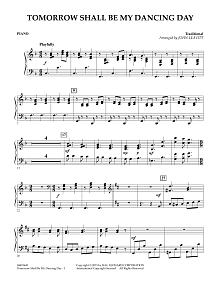 Tomorrow Shall Be My Dancing Day - Percussion 1 