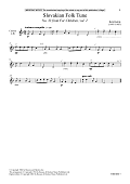 Slovakian Folk Tune (No. 33 from For Children, Vol. 2)
