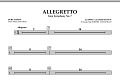 Allegretto (from Symphony No. 7) - Percussion