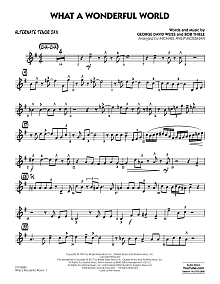 What A Wonderful World Dl - Alternate Tenor Sax 