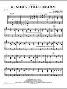 We Need A Little Christmas (from Mame) - Piano 