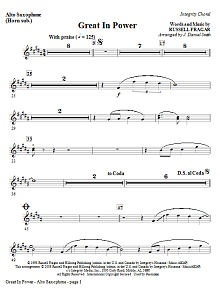 Great In Power - Alto Sax (Horn sub) 