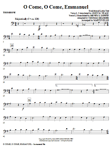 O Come, O Come, Emmanuel - Trombone 