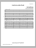 God So Loved The World Chamber Orchestra - Full Score
