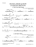 Silence, Frost & Snow (A Winter Triptych) - Percussion