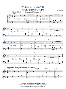 When The Saints Go Marching In (Theme and Variations) 
