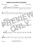 Three Concert Fanfares - Bb Bass Clarinet
