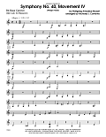 Symphony No. 40, Movement IV (Allegro Assai) - Opt. Bass Clarinet