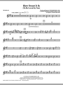 How Sweet It Is (To Be Loved By You) - Bb Tenor Saxophone 