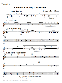 God And Country Celebration (Medley) - Bb Trumpet 2,3 