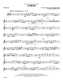 Anthem - Bb Tenor Saxophone 