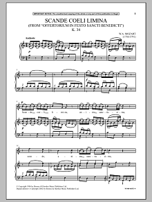 Scande Coeli Limina (from Offertorium In Fest K. 34) 